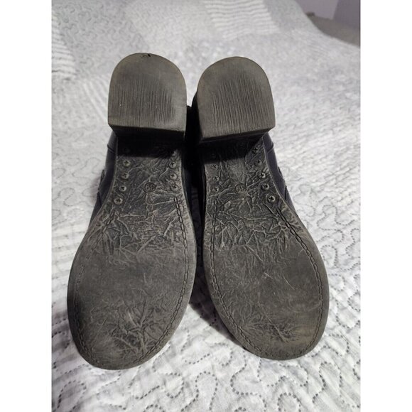 Vangelo Womens Moto Boots Black Leather 39 - Picture 5 of 6